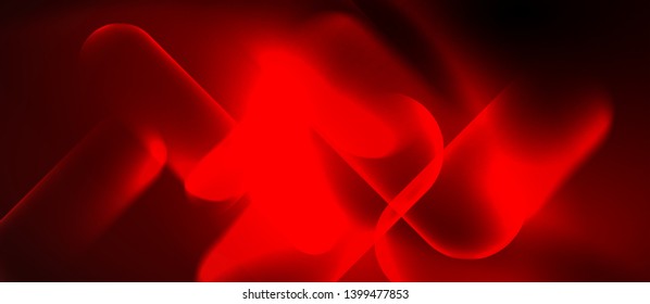 Neon glowing techno lines, blue hi-tech futuristic abstract background template, vector design