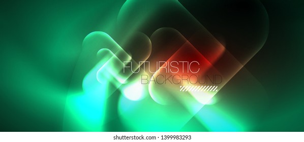 Neonleuchtende Techno-Linien, blaue futuristische, abstrakte Hintergrund-Vorlage für High-Tech-Produkte, Vektordesign