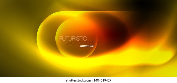 Líneas tecno brillantes de neón, plantilla de fondo abstracta azul de alta tecnología futurista, diseño vectorial