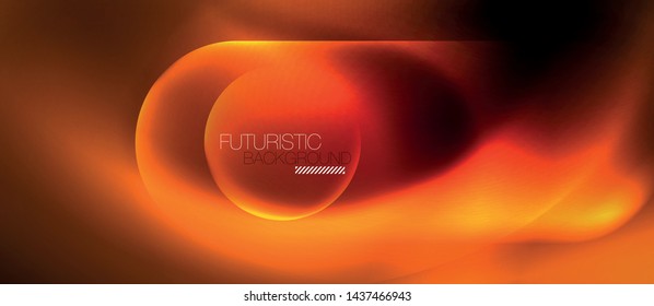 Neon glowing techno lines, blue hi-tech futuristic abstract background template, vector design