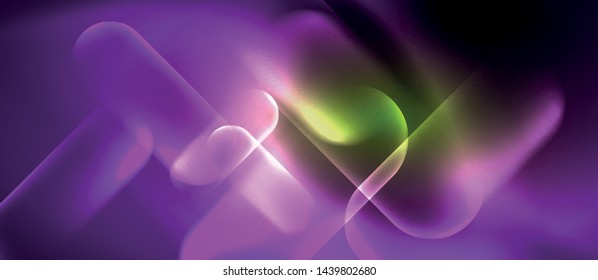 Líneas tecno brillantes de neón, plantilla de fondo abstracta azul de alta tecnología futurista, diseño vectorial