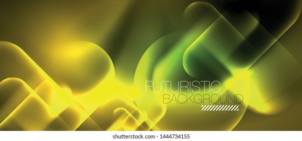Neonleuchtende Techno-Linien, blaue futuristische, abstrakte Hintergrund-Vorlage für High-Tech-Produkte, Vektordesign
