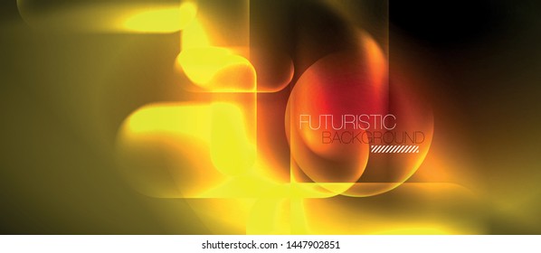 Neonleuchtende Techno-Linien, blaue futuristische, abstrakte Hintergrund-Vorlage für High-Tech-Produkte, Vektordesign