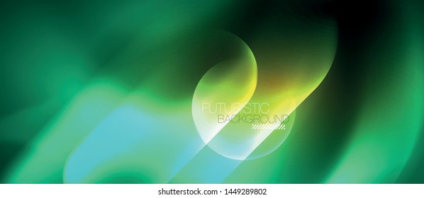 Neon glowing techno lines, blue hi-tech futuristic abstract background template, vector design