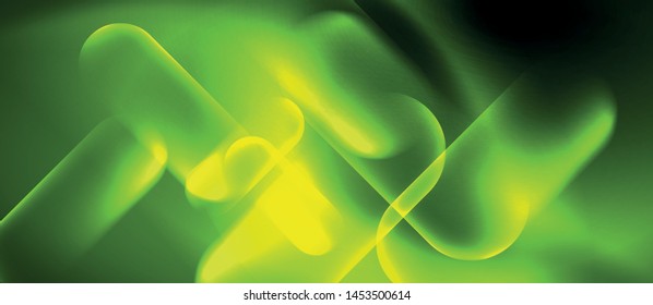 Neonleuchtende Techno-Linien, blaue futuristische, abstrakte Hintergrund-Vorlage für High-Tech-Produkte, Vektordesign