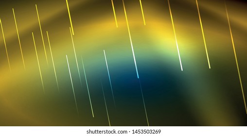 Neonleuchtende Techno-Linien, blaue, futuristische, abstrakte Hintergrund-Vorlage
