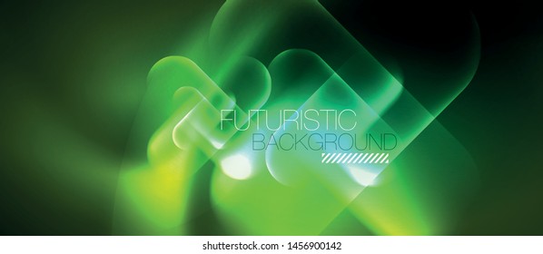 Neonleuchtende Techno-Linien, blaue futuristische, abstrakte Hintergrund-Vorlage für High-Tech-Produkte, Vektordesign