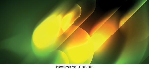 Neon glowing techno lines, blue hi-tech futuristic abstract background template, vector design