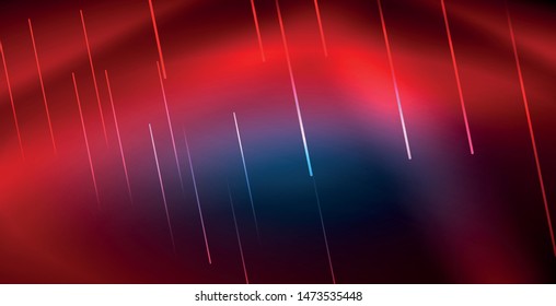 Neon glowing techno lines, blue hi-tech futuristic abstract background template