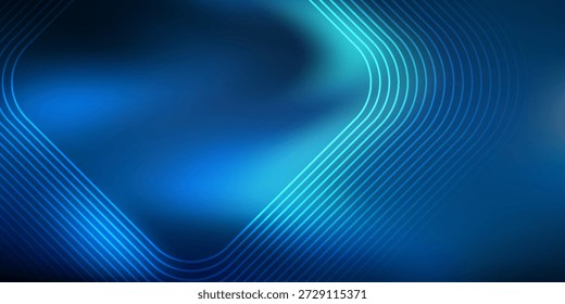 Neon glowing techno lines, blue hi-tech futuristic abstract background template with square shapes futuristic design.vector ep10
