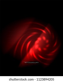 Neon leuchtende Techno-Linien, High-Tech-futuristische abstrakte Hintergrundvorlage mit quadratischen Formen. Vektorgrafik