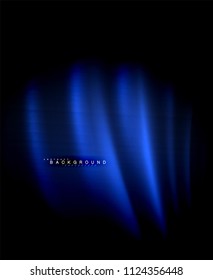 Neon glowing techno lines, hi-tech futuristic abstract background template with square shapes. Vector illustration