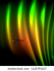 Neon leuchtende Techno-Linien, High-Tech-futuristische abstrakte Hintergrundvorlage mit quadratischen Formen. Vektorgrafik