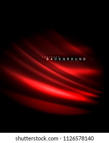 Neon glowing techno lines, hi-tech futuristic abstract background template with square shapes. Vector illustration