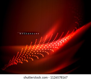 Líneas tecno brillantes neón, plantilla de fondo abstracto de alta tecnología futurista con formas cuadradas. Ilustración del vector