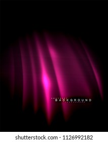 Neon leuchtende Techno-Linien, High-Tech-futuristische abstrakte Hintergrundvorlage mit quadratischen Formen. Vektorgrafik