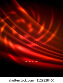 Neon leuchtende Techno-Linien, High-Tech-futuristische abstrakte Hintergrundvorlage mit quadratischen Formen. Vektorgrafik