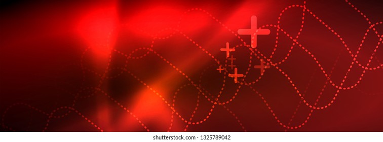 Neon glowing techno lines, hi-tech futuristic abstract background template with square shapes