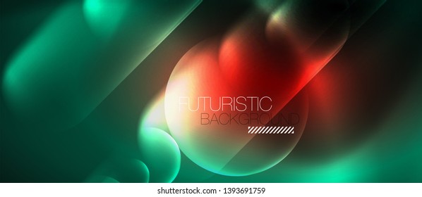 Líneas tecno brillantes de neón, plantilla de fondo abstracto de alta tecnología futurista, vector