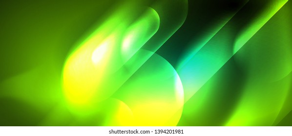 Neon glowing techno lines, hi-tech futuristic abstract background template, vector