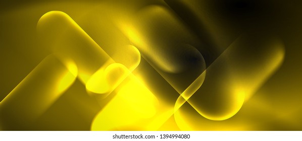 Neon glowing techno lines, hi-tech futuristic abstract background template, vector