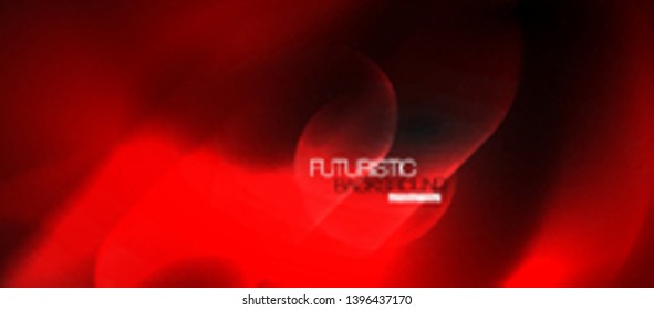 Neon glowing techno lines, hi-tech futuristic abstract background template, vector