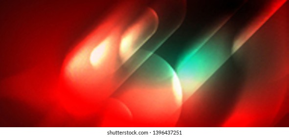 Neon glowing techno lines, hi-tech futuristic abstract background template, vector