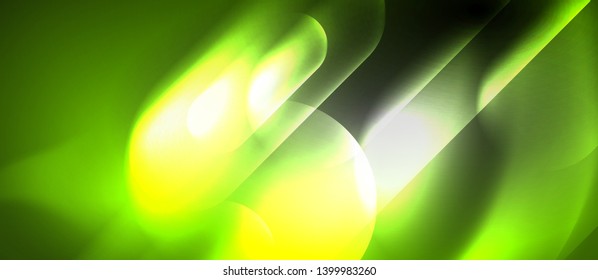 Líneas tecno brillantes de neón, plantilla de fondo abstracto de alta tecnología futurista, vector