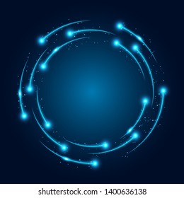 Neon glowing techno lines, hi-tech futuristic abstract background