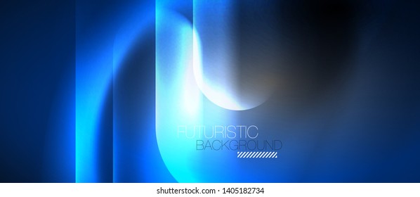 Neon linhas de tecno brilhantes, modelo de fundo abstrato futurista de alta tecnologia, vetor