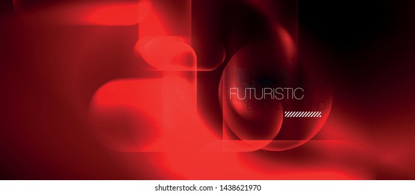 Neon-glühende Techno-Linien, futuristisch-abstrakte High-Tech-Hintergrundvorlage, Vektorgrafik