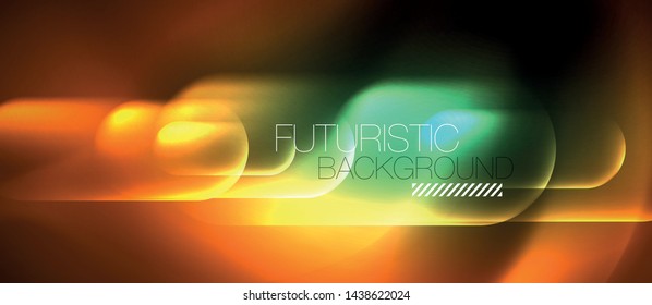 Neon linhas de tecno brilhantes, modelo de fundo abstrato futurista de alta tecnologia, vetor
