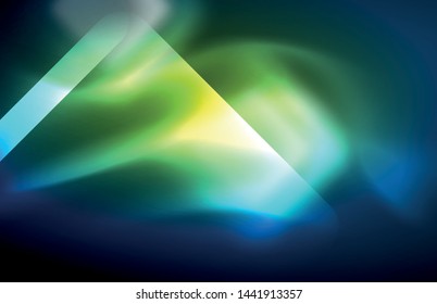Neon glowing techno lines, hi-tech futuristic abstract background template with square shapes and lines