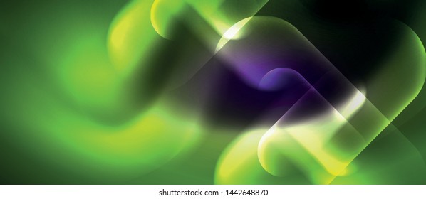 Neon glowing techno lines, hi-tech futuristic abstract background template, vector