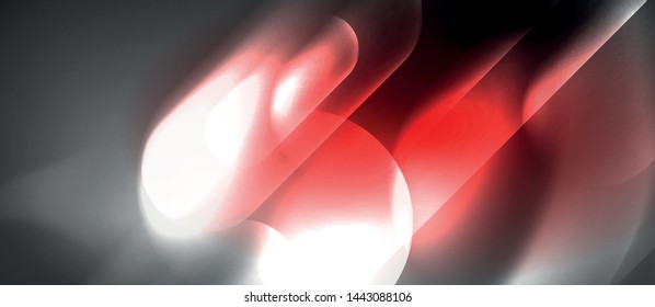 Neon-glühende Techno-Linien, futuristisch-abstrakte High-Tech-Hintergrundvorlage, Vektorgrafik
