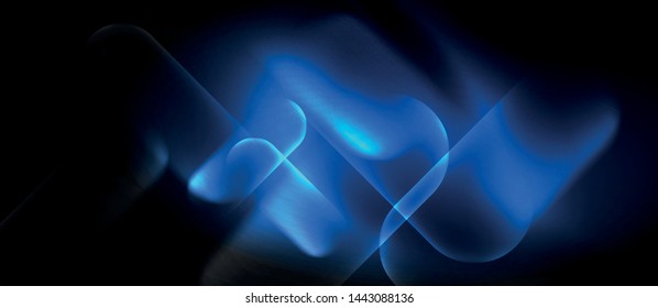 Líneas tecno brillantes de neón, plantilla de fondo abstracto de alta tecnología futurista, vector