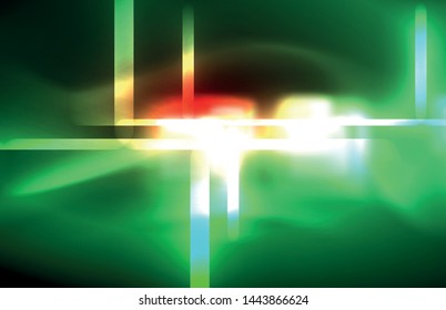 Neonleuchtende Techno-Linien, futuristisch abstrakte High-Tech-Hintergrundvorlage mit quadratischen Formen und Linien