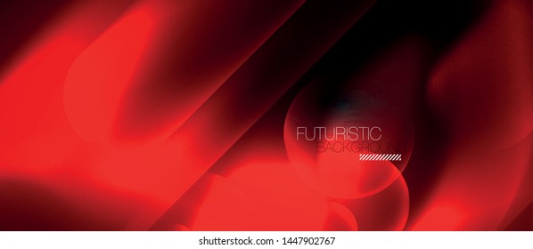 Neon-glühende Techno-Linien, futuristisch-abstrakte High-Tech-Hintergrundvorlage, Vektorgrafik