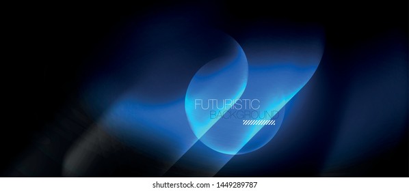 Líneas tecno brillantes de neón, plantilla de fondo abstracto de alta tecnología futurista, vector