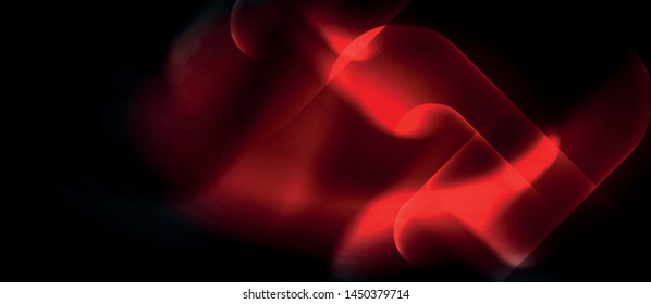 Neon glowing techno lines, hi-tech futuristic abstract background template, vector