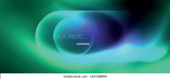 Neon glowing techno lines, hi-tech futuristic abstract background template, vector