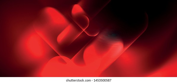 Líneas tecno brillantes de neón, plantilla de fondo abstracto de alta tecnología futurista, vector