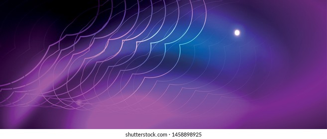 Neon glowing techno lines, hi-tech futuristic abstract background template