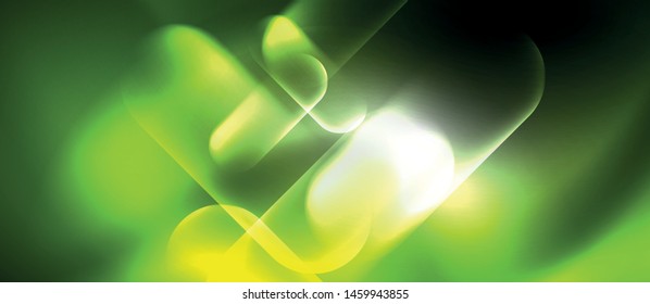 Neon glowing techno lines, hi-tech futuristic abstract background template, vector