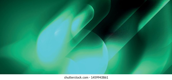 Neon glowing techno lines, hi-tech futuristic abstract background template, vector