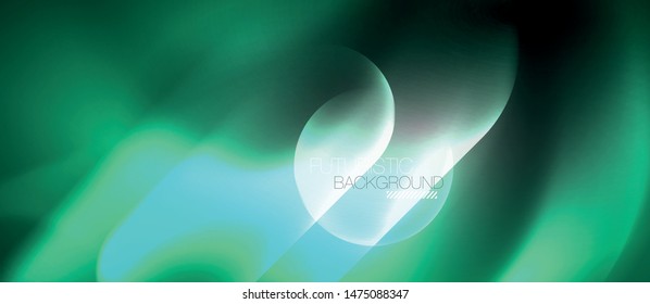 Neon glowing techno lines, hi-tech futuristic abstract background template, vector