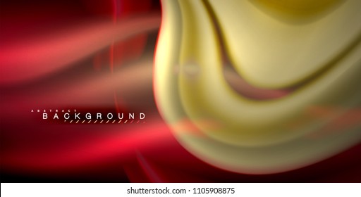Onda brillante neón, energía mágica y fondo de movimiento de luz. Ilustración del vector