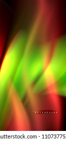 Neon glowing wave, magic energy and light motion background. Vector illustration