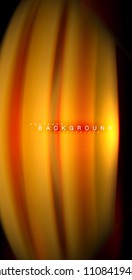 Neon glowing wave, magic energy and light motion background. Vector illustration