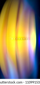 Neon glowing wave, magic energy and light motion background. Vector illustration
